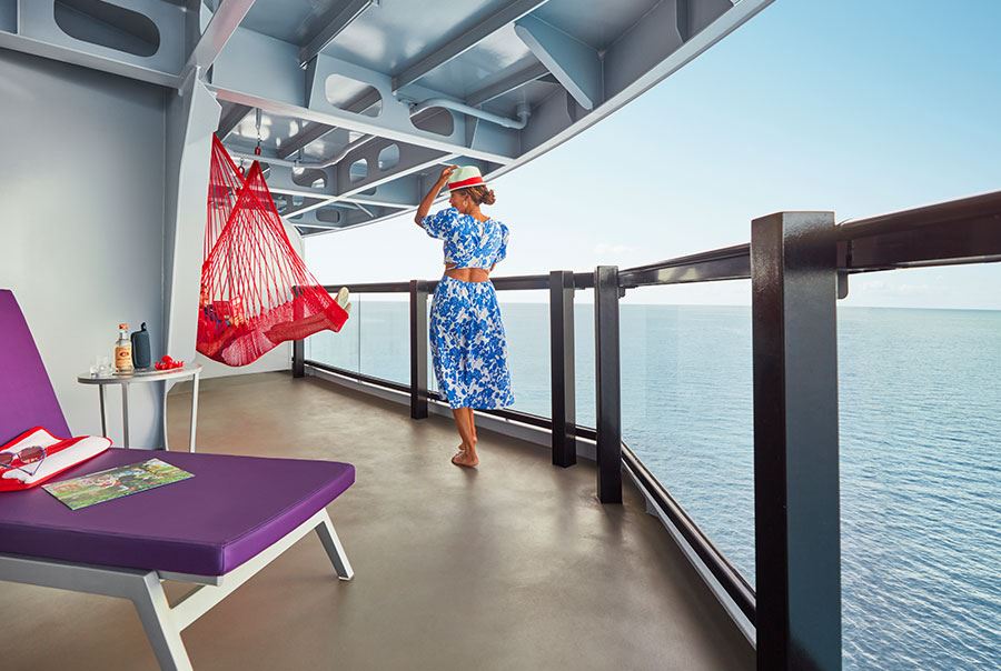 Balcony on a ship